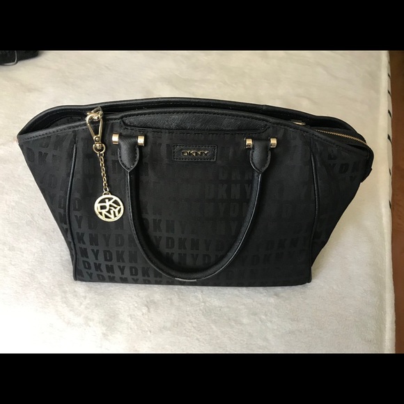 Dkny Handbags - DKNY fabric and leather medium bag
